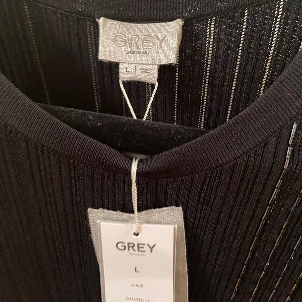 GREY Jason Wu Beaded Knit MIDI Dress - Picture 10 of 11